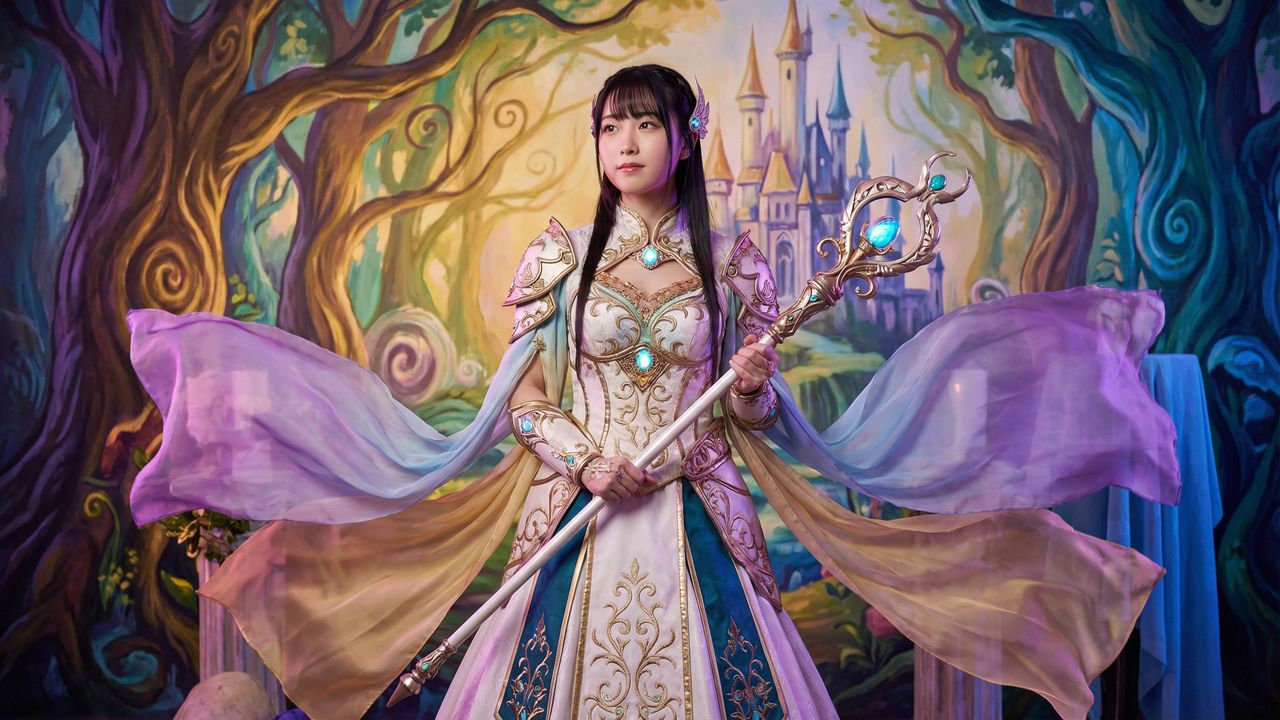 酒店自拍cosplay视频教程：奇幻女神服装制作全过程视频演示